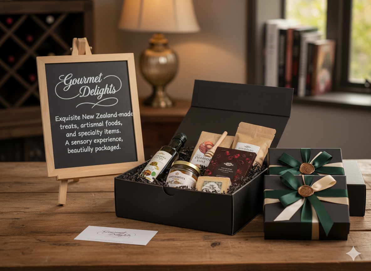 Gourmet gift box selection